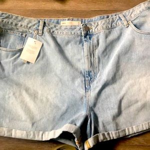 ASOS Denim Cuffed Shorts